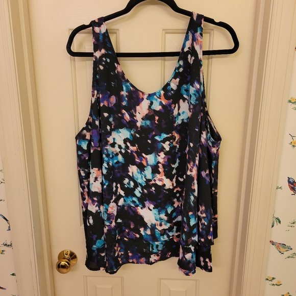 Colorful Swing Tank, plus size 2x - Picture 2 of 4